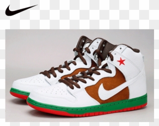 Nike Dunk High Premium Sb Cali 海尼根加州紅星男女鞋313171- - Sneakers Clipart