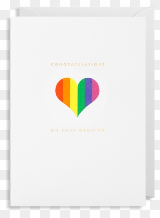 Congratulations On Your Wedding Rainbow 1 Designist - Greeting Card Clipart