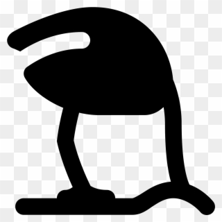An Ostrich Head In The Sand Icon Is Shown With - Icon Clipart