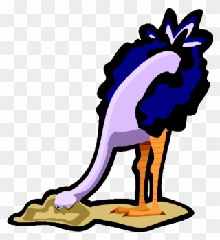 The "ostrich" Approach Is Both Costly And Derogative - Ostrich Head In Sand Clipart