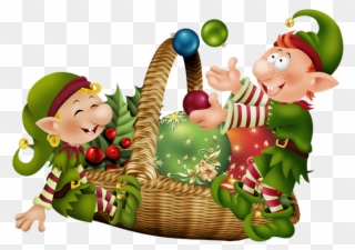 Christmas Elves - Christmas Day Clipart