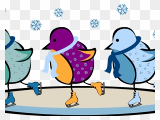 Winter Clipart January - Ice Skating Ice Rink Clipart - Png Download