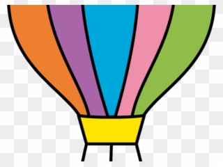 Parachute Clipart - Cut Out Hot Air Balloon Template - Png Download