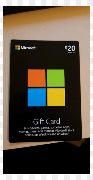 Microsoft Gift Card - Xbox Live Clipart