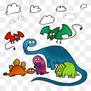 A Dino Party Is A Very Good Time - Dinosaur Clipart