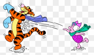 Free Png Tigger And Piglet With Snowballs Png Images - The Tigger Movie Clipart