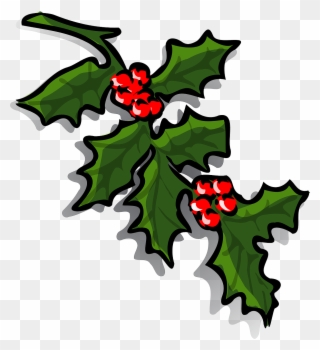 Holly,holly Berries,christmas,holly Leaves,holly Tree,free - Christmas Holly Clip Art - Png Download