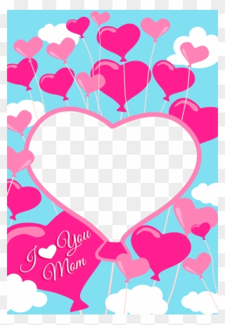 Free Printable I Love You Mom Greeting Card With Add - Mom Greeting Card Clipart