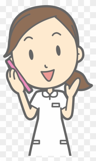 Female Using Smartphone - Talking On The Phone Clipart - Png Download