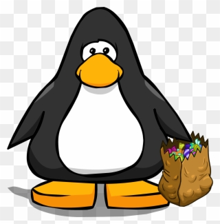 Trick Or Treat Bag From A Player Card - Penguin From Club Penguin Clipart