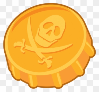 Coin Clipart Gold Doubloon - Gold Pirate Coin Png Transparent Png