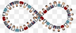 Teamwork Public Relations Organization 309973 Abstract - Organization Clipart