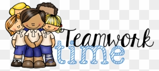 Clipart Kid Teamwork - Teamwork Time - Png Download