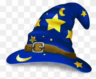 Wizard Clipart Cap - Transparent Wizard Hat Png