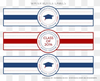 Download The Free Graduation Printables Here - Graduation Water Bottle Template Clipart