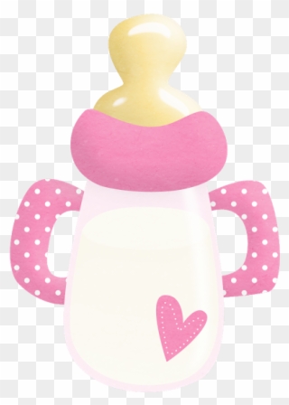 It's A Girl Babies, Clip Art - Baby Shower Bottle Png Transparent Png
