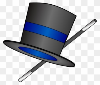 Top Hat Magic Hat Clip Art Clipart Image - Top Hat And Cane Clipart - Png Download
