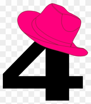 Cowboy Hat Clipart Cow Girl - Number 7 Cowboy Clipart Png Transparent Png