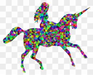 Unicorn Equestrian Horse Silhouette Fairy Tale - Fairy And Unicorn Silhouette Clipart