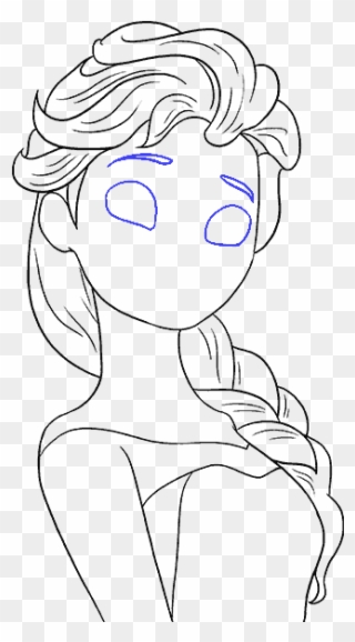 How To Draw Elsa - Drawing Clipart