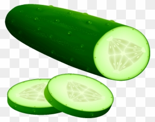 Cucumber Slice - Cucumber Clip Art Free - Png Download
