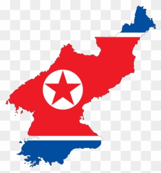 Flag Of North Korea Flag Of South Korea National Flag - North Korea Flag Map Clipart