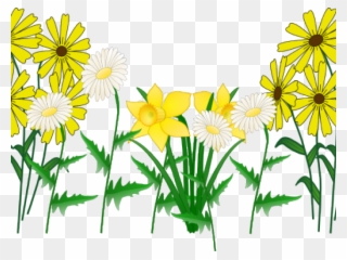 Bed Of Flowers Clip Art - Png Download