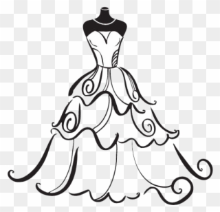 Jpg Freeuse Stock Dress Bride Clip Art - Wedding Dress Clipart - Png Download