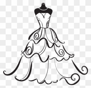 Free Free 87 Wedding Dress Outline Svg SVG PNG EPS DXF File