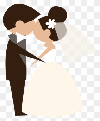 I Do ‿✿⁀○ - Husband And Wife Love Cartoon Clipart