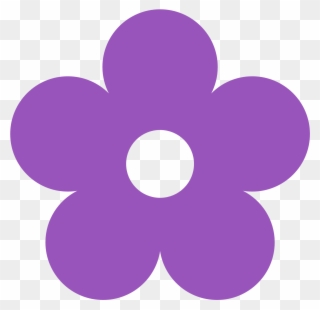 Lilac Flower Clip Art - Purple Flower Clipart - Png Download