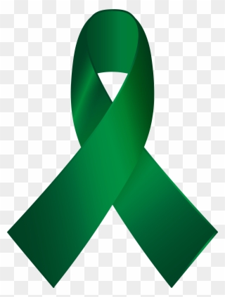 Green Awareness Ribbon Png Clip Art - Green Cancer Ribbon Transparent Background