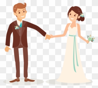 Cartoon Wedding Couple Png Clipart