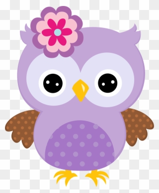 A Page's Has Free Clipart Links Directory - Cute Purple Owl - Png Download