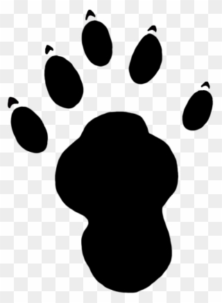 Paw Print Clipart Otter - Sea Otter Paw Print - Png Download