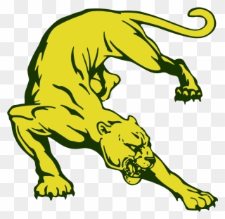 Canadian Public School Home Of The Cougars - Drawing Of A Panther Clipart