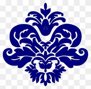 How To Set Use Navy Blue Damask Svg Vector Clipart