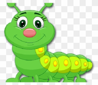 Church Clipart Cute - Green Caterpillar Cartoon - Png Download