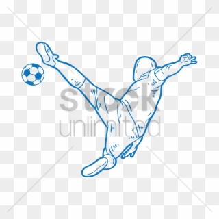 Drawing At Getdrawings Com Free For Personal - Soccer Bicycle Kick Drawing Clipart