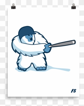 Baseball Everest Premium Matte Poster - Design Clipart