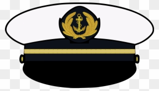 Open - Navy Cap Vector Clipart