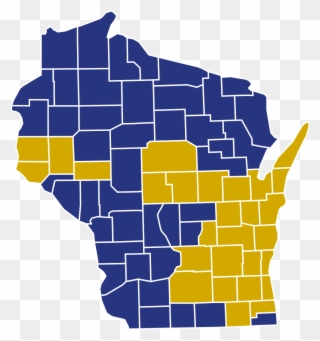 Wisconsin 2016 Election Results By County Clipart