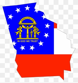 New Ruling Puts End Of Georgia Election Wrangling In - Georgia State Flag Map Clipart