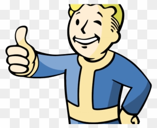 Fallout Clipart Clip Art - Vault Boy Thumbs Up Gif - Png Download