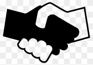 Black And White Shaking Hands Comments - Handshake Silhouette Clipart