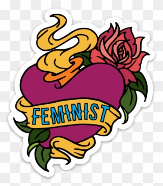 Feminist Tattoo Sticker - Feminism Clipart