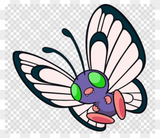Pokemon Butterfree Clipart Butterfree Caterpie Metapod - Pokemon Butterfree - Png Download