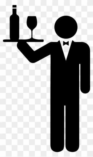 Bartenders - Kellner Piktogramm Clipart
