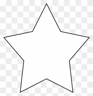 5-point Star Clipart - Transparent Background White Star - Png Download