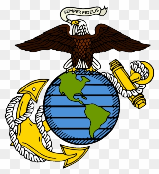 Image Of The Unsc Corps To Present - Marine Corps Emblem Png Clipart